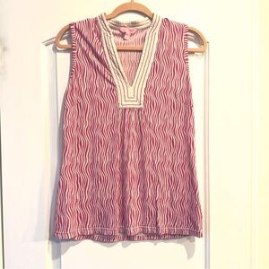 Lilly Pulitzer Pink and White Striped Top